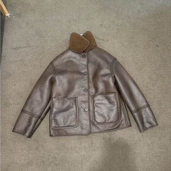 Zara reversible Brown Jacket - Picture 2 of 4